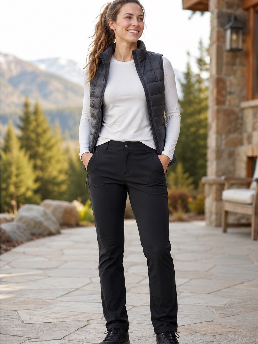 KÜHL Frost Softshell Pants Women’s 8 Black Fleece Lined Hiking Ski Outdoor